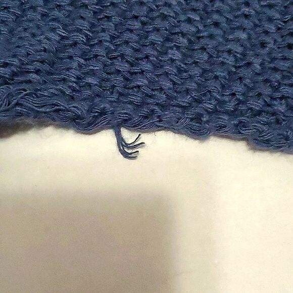 American Eagle Blue Gray Boho Lagenlook Oversized Beachy Open Knit Sweater - Picture 11 of 11